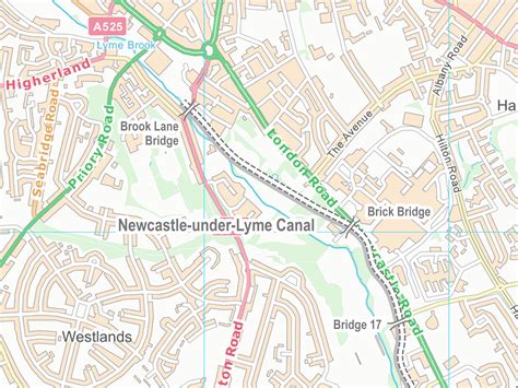 newcastle-under-lyme map